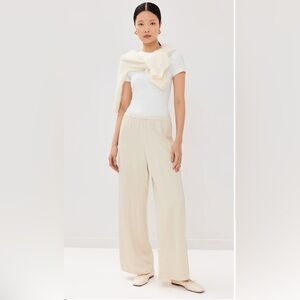 Jenni Kayne Wide Leg Pants in Cream